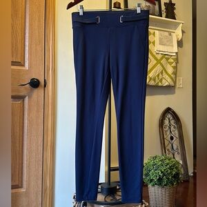 One 5 One Embellished Waist Blue Knit Pant size medium